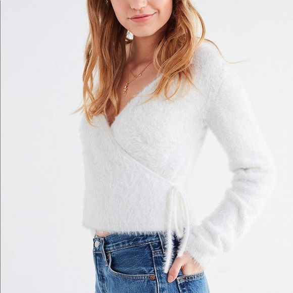 Urban Outfitters Fuzzy Wrap Cardigan 